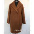 Camel Women's Winter Knitted Long Coat